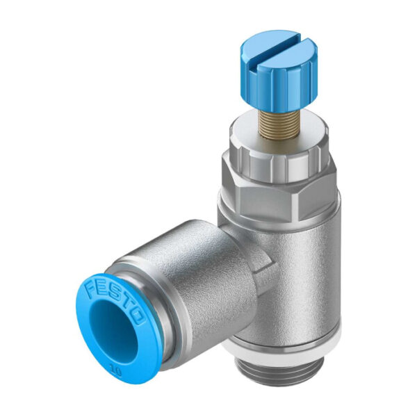 Válvula Reguladora De Fluxo Unidirecional GRLA-1/4-QS-10-RS-D