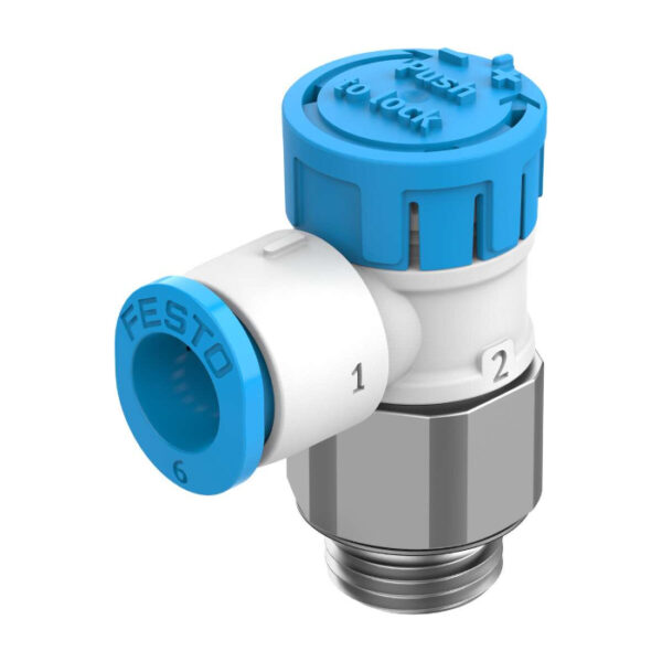 Válvula Reguladora De Fluxo Unidirecional VFOE-LS-T-R18-Q6